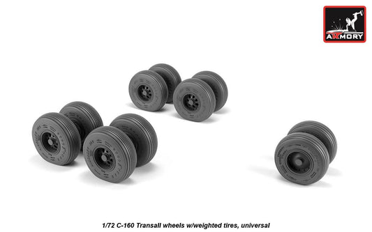 Armory ARAW72507 1:72 Transall C-160 Transall wheels with weighted tires/tyres