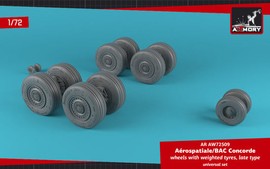 Armory ARAW72509 1:72 Aerospatiale Concorde Late Weighted Tyres