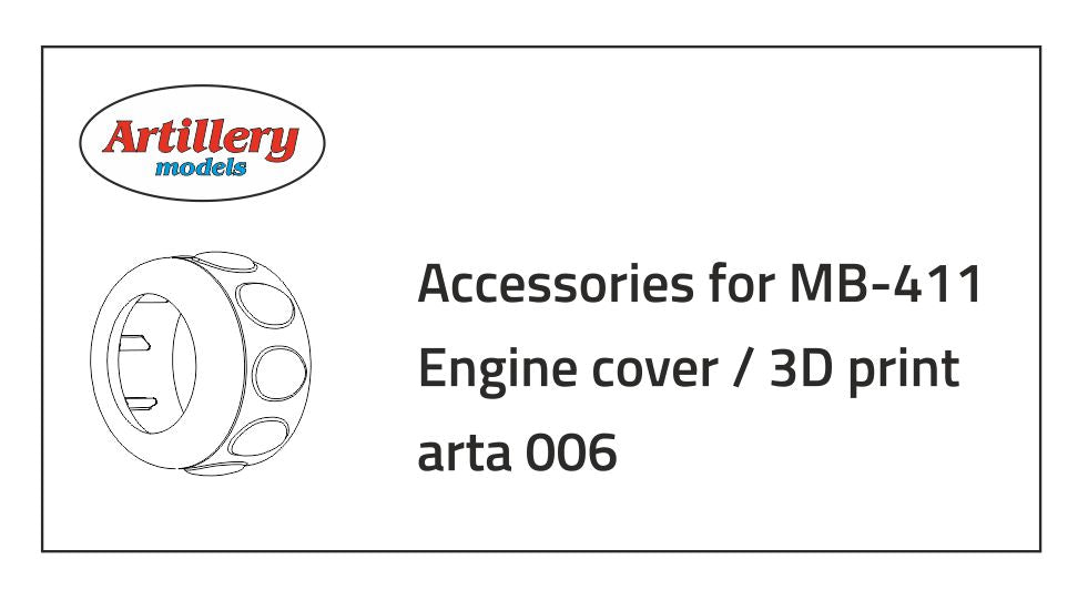 FLY ARTA006 1:72 engine cowling fo the Marcel Besson MB-411
