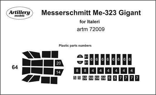 Artillery ARTM72009 1:72 Messerschmitt Me-323 Gigant canopy frame paint mask
