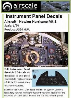 Airscale AS24HUA 1:24 Hawker Hurricane Mk.I Full Instrument Panel