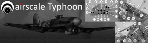 Airscale AS24TIFF 1:24 Hawker Typhoon Mk.Ib Instrument & Placard Upgrade Set