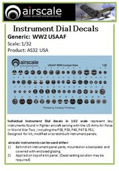 Airscale AS32USA 1:32 USAAF Instruments