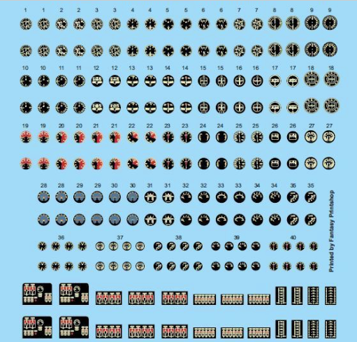 Airscale AS48JPN 1:48 WWII Japanese Cockpit Instrument Decals