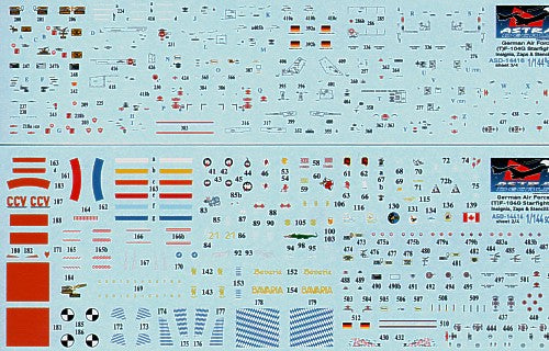 Astra Decals ASD14416 1:144 Lockheed F-104G Starfighter German Decals
