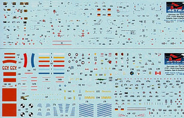 Astra Decals ASD14416 1:144 Lockheed F-104G Starfighter German Decals