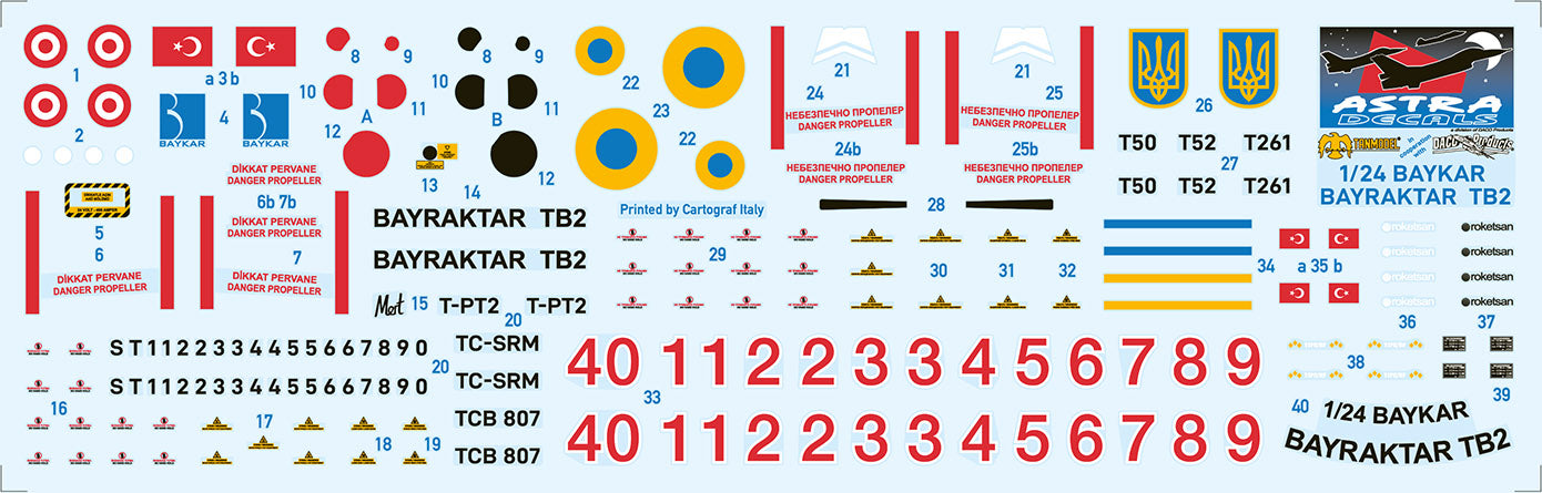 Daco Products ASD2411 1:24 Bayraktar TB2 UCAV-drone