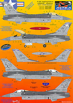 Astra Decals ASD3207 1:32 Lockheed-Martin F-16C Aviano Part 1