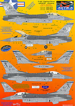 Astra Decals ASD3209 1:32 Lockheed-Martin F-16C Aviano Part 2