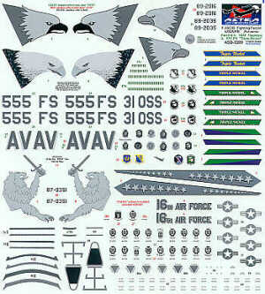 Astra Decals ASD3209 1:32 Lockheed-Martin F-16C Aviano Part 2