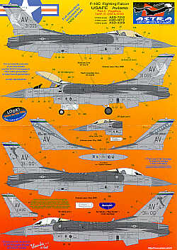 Astra Decals ASD4812 1:48 Lockheed-Martin F-16C Aviano