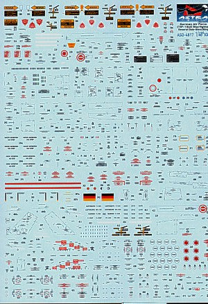 Astra Decals ASD4817 1:48 German F-104/TF-104G Starfighter Stencilling