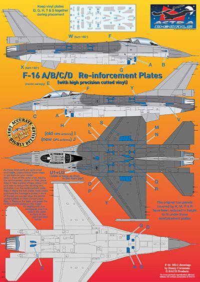 Astra Decals ASD4822 1:48 General-Dynamics F-16A/F-16B
