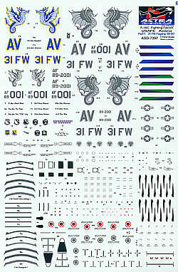 Astra Decals ASD7207 1:72 Lockheed-Martin F-16C Aviano