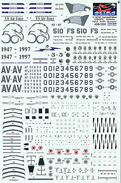 Astra Decals ASD7208 1:72 Lockheed-Martin F-16C Aviano