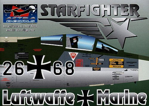 Astra Decals ASD7216 1:72 German Lockheed F-104G Starfighter Decals