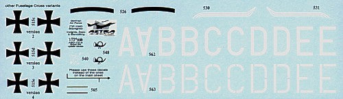 Astra Decals ASD7216 1:72 German Lockheed F-104G Starfighter Decals