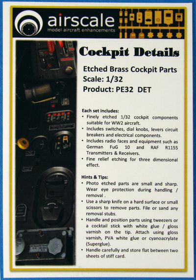 Airscale ASPE32DET 1:32 Cockpit Details