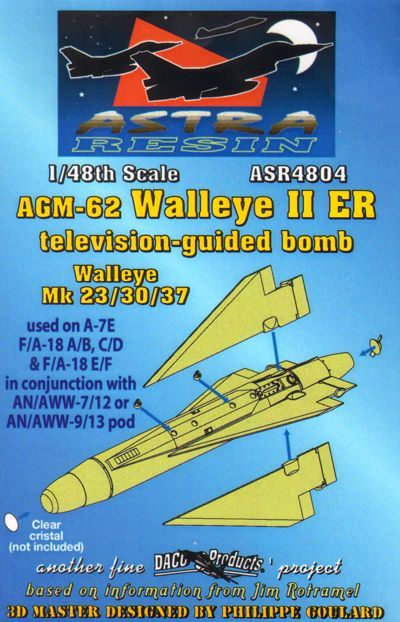 Daco ASR4804 1:48 AGM-62 Walleye II ER Television-Guided Bomb