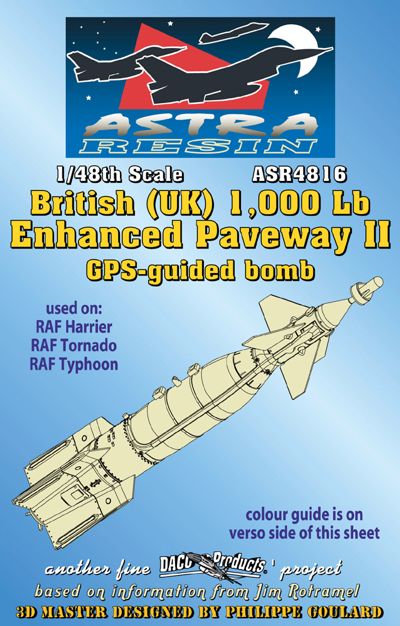 Daco Products ASR4816 1:48 UK 1000Lb Enhanced Paveway II