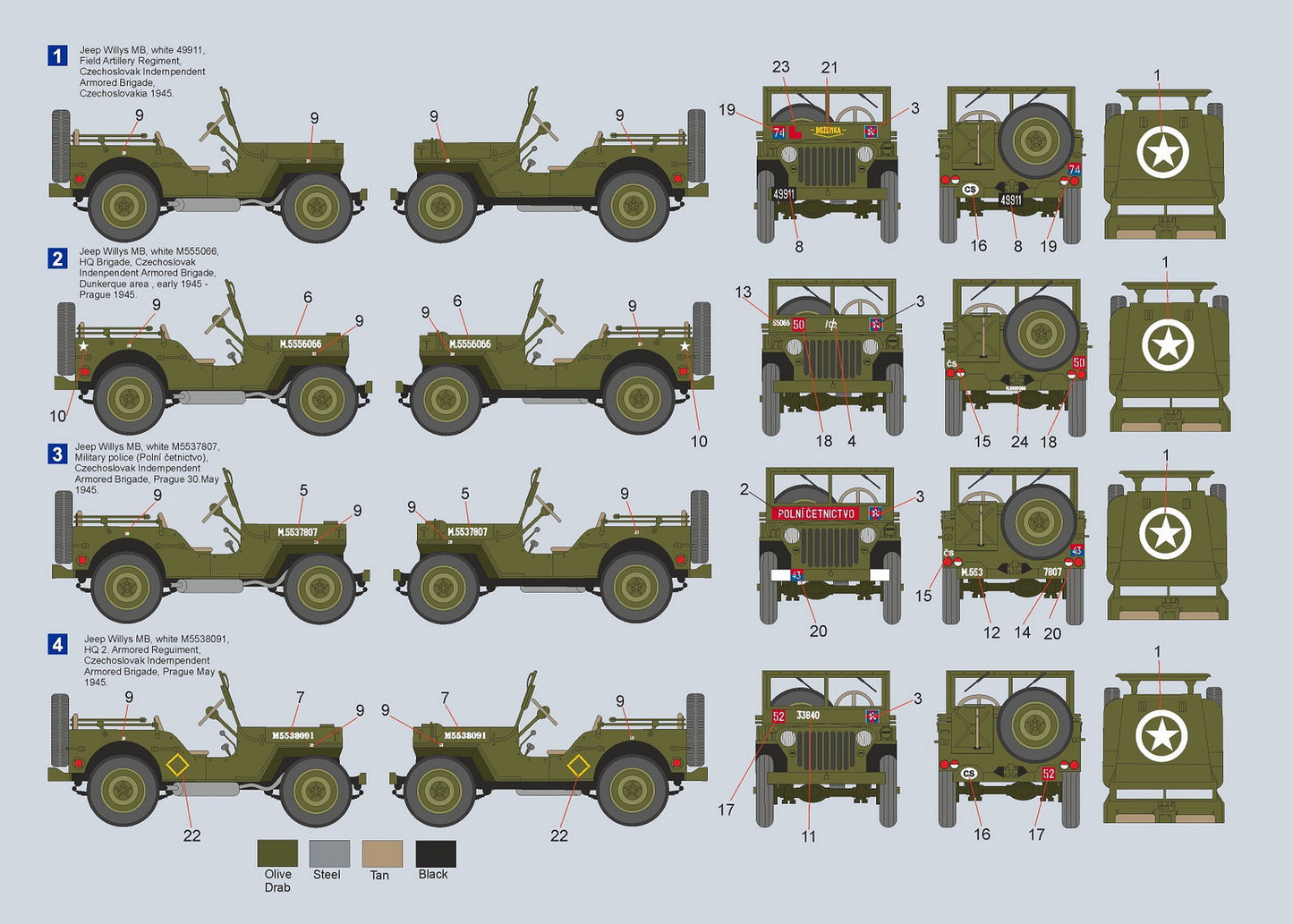 Attack Kits AT-D72005 1:72 Willys Jeep MB CIAB