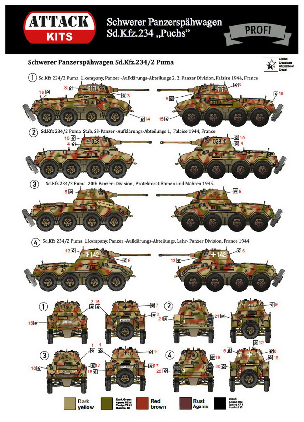 Attack Kits ATC72002 1:72 Sd.Kfz.234/2 Puma