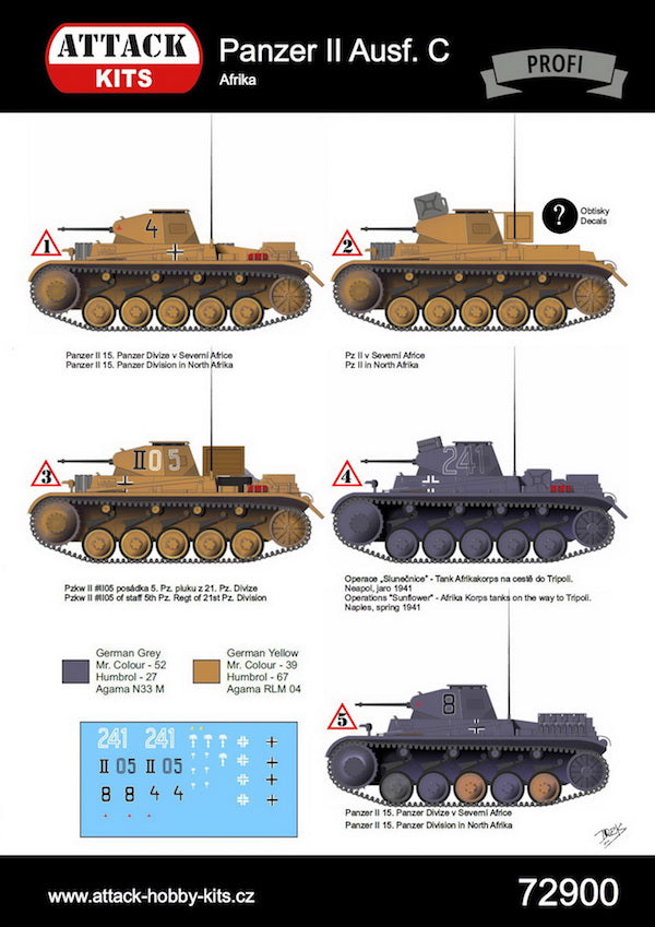 Attack Kits ATK72900 1:72 Pz.Kpfw.II Ausf.C Africa