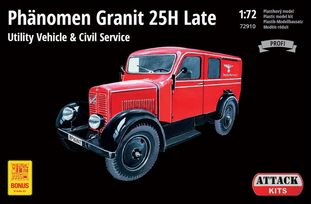 Attack Kits ATK72910 1:72 Phanomen Granit 25H Late Utility Civil, Reichpost, Cz