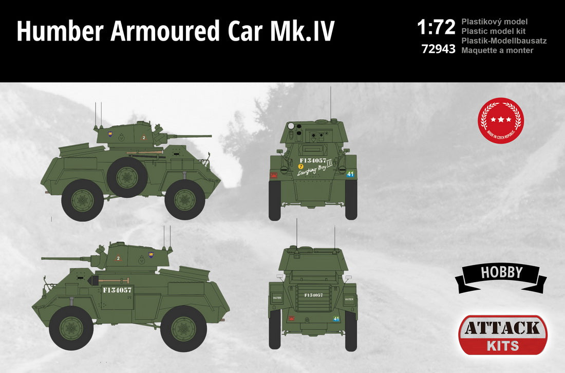 Attack Kits ATK72943 1:72 Humber Armoured Car Mk.IV British Army Europe