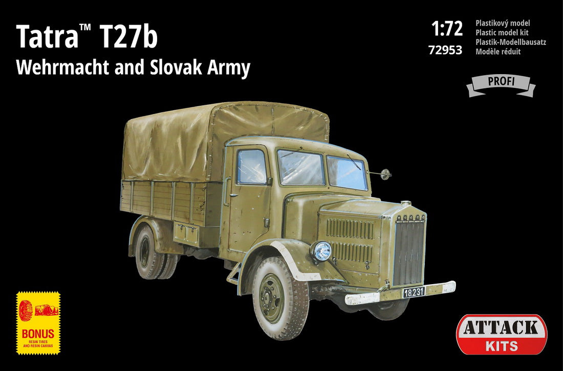 Attack Kits ATK72953 1:72 Tatra T27b Wehrmacht & Slovak Army resin kit