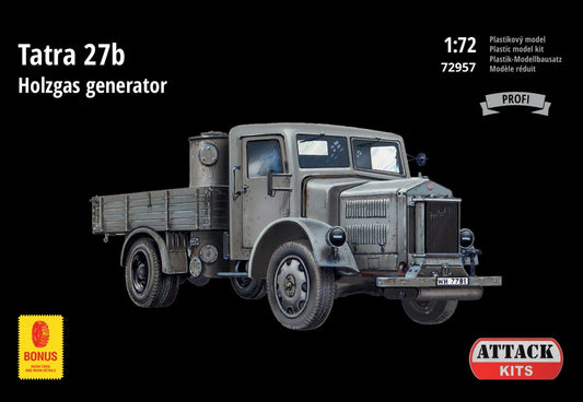 Attack Kits ATK72957 1:72 Tatra T27b Holzgas Generator Profi Line