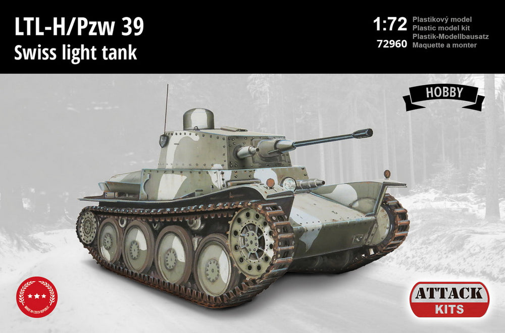 Attack Kits ATK72960 1:72 LTL-H/Pzw.39 Swiss Light Tank
