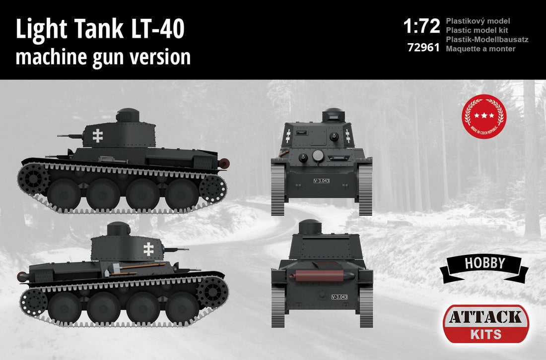 Attack Kits ATK72961 1:72 LT-40 Light Tank 'Machine Gun version'