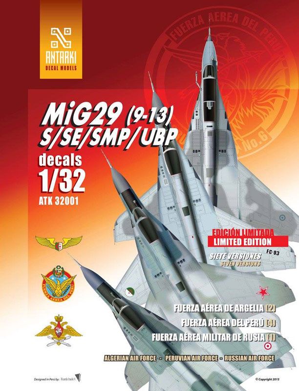 Antarki Models ATKD32001 1:32 Mikoyan MiG-29