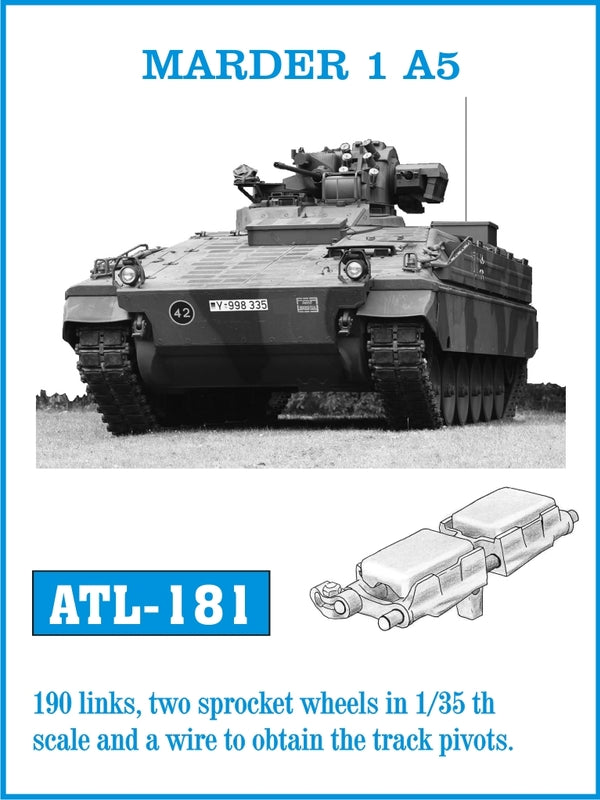 Friul ATL-181 1:35 Marder 1A5 Metal Tracks & Sprockets