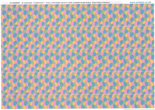 Aviattic ATT32005 1:32 4 colour 'lozenge' full pattern width for lower surfaces