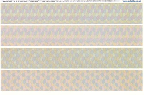Aviattic ATT32011 1:32 4 & 5 Colour Lozenge Decals Pale Reversed