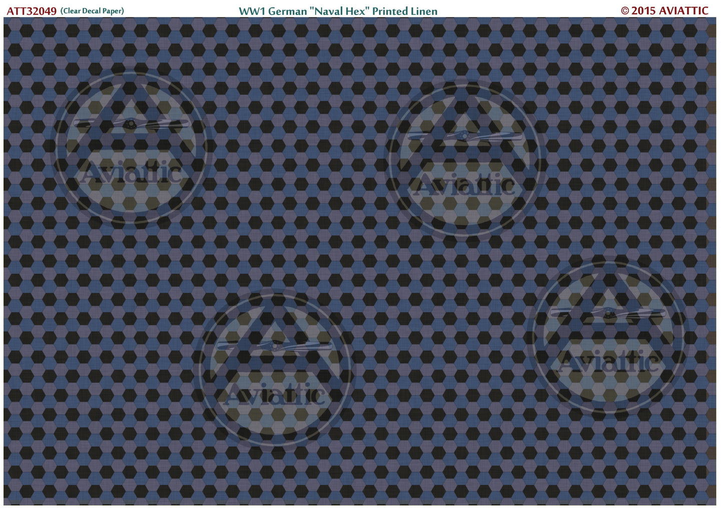 Aviattic ATT32049 1:32 WWI German 'Naval Hex' Printed Linen