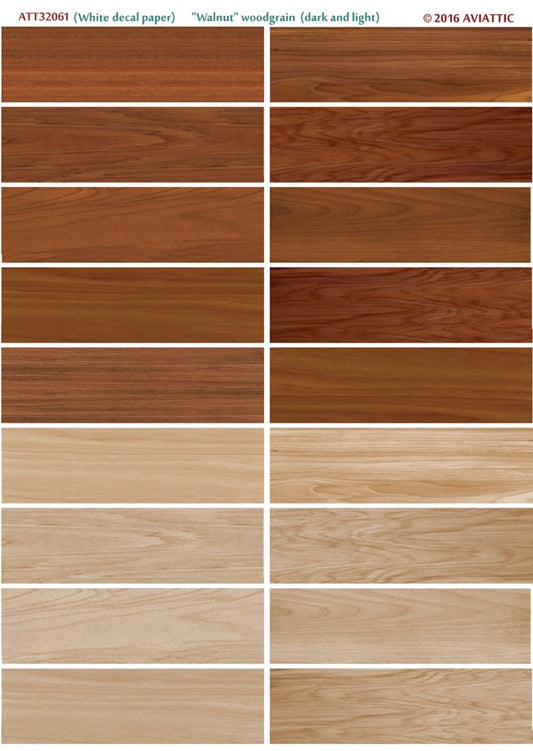 Aviattic ATT32061 1:32 'Walnut' woodgrain