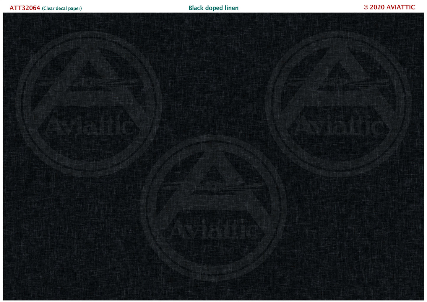 Aviattic ATT32064 1:32 Black doped linen