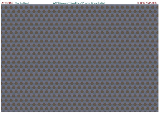 Aviattic ATT32113 1:32 German WWI 'Naval Hex' printed linen