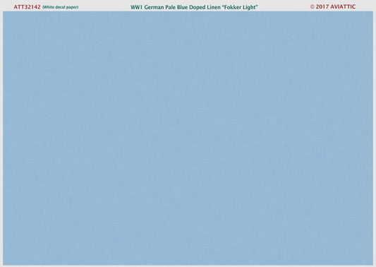 Aviattic ATT32142 1:32 WWI German pale blue doped linen 'Fokker Light'