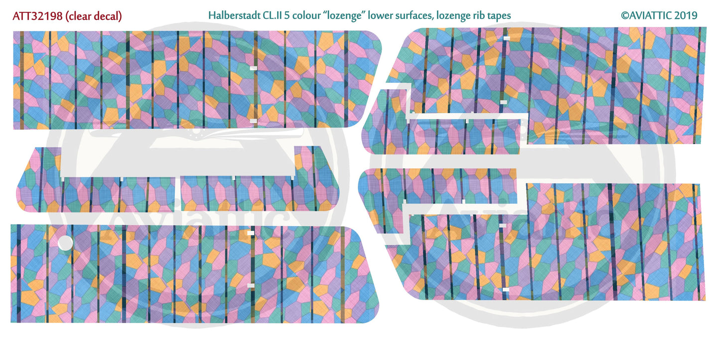 Aviattic ATT32198 1:32 Halberstadt CL.II 5 Colour Lower Lozenge