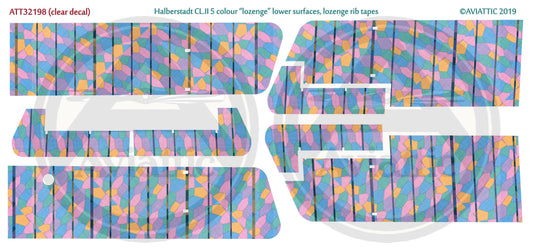 Aviattic ATT32198 1:32 Halberstadt CL.II 5 Colour Lower Lozenge