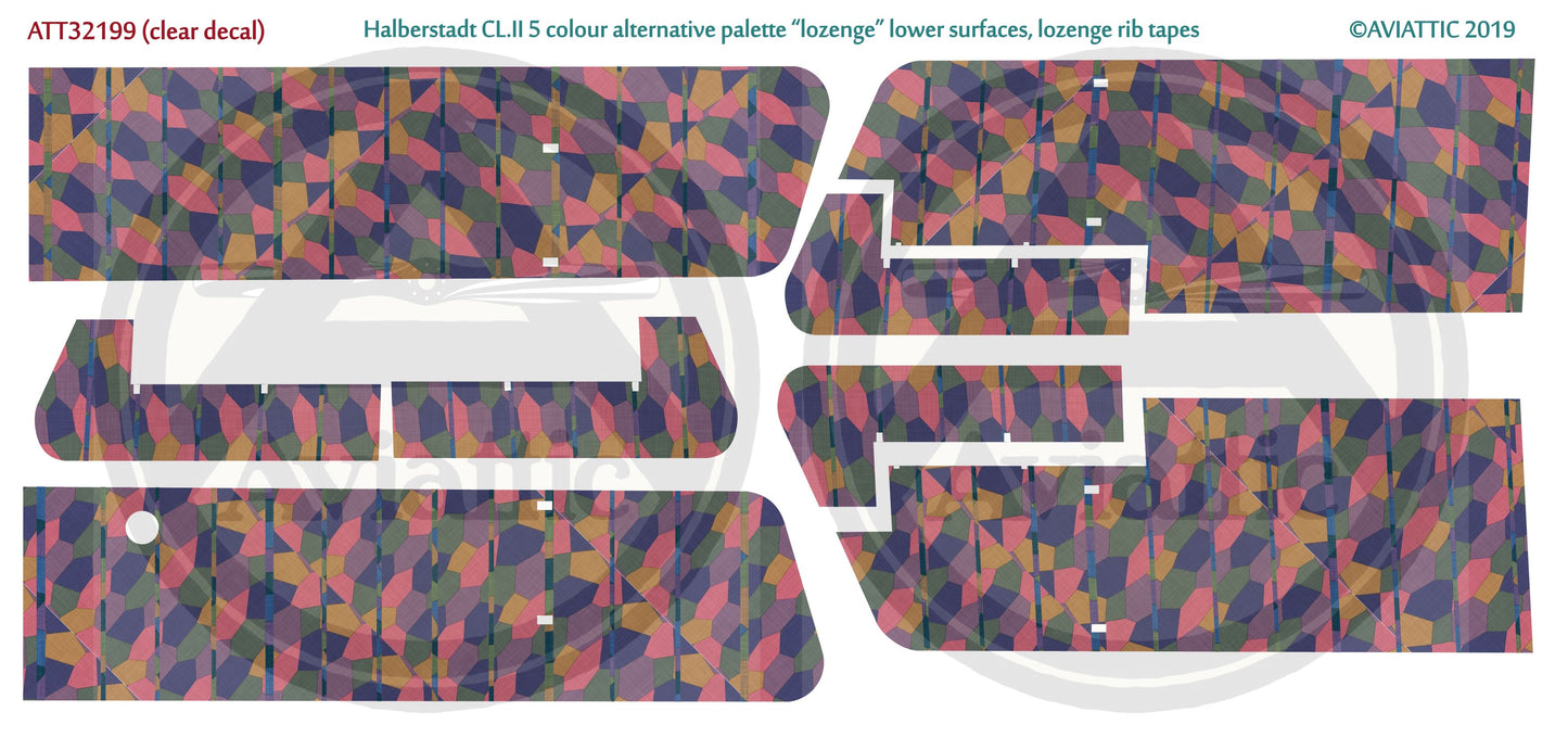 Aviattic ATT32199 1:32 Halberstadt CL.II 5 Colour Alt Upper Lozenge