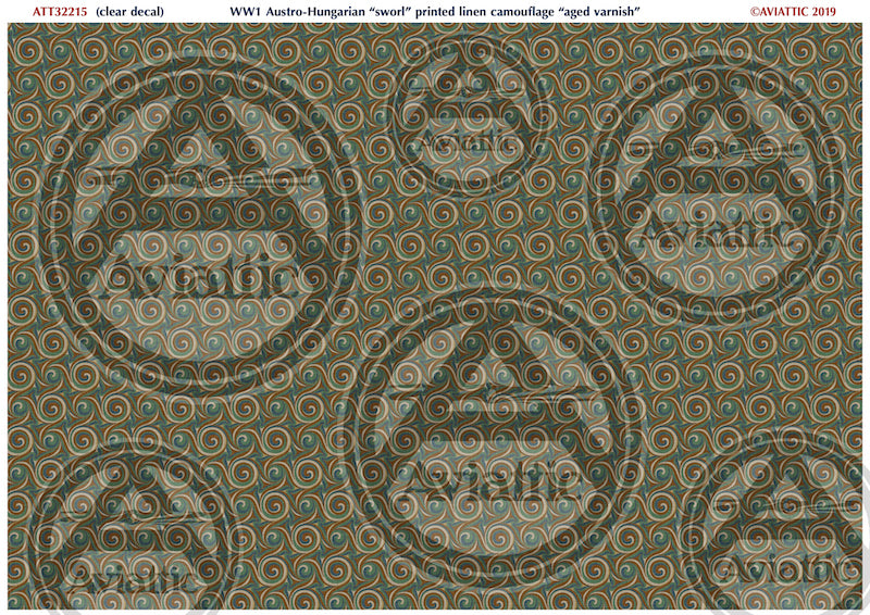 Aviattic ATT32215 1:32 Austro-Hungarian Sworl Camouflage Decals