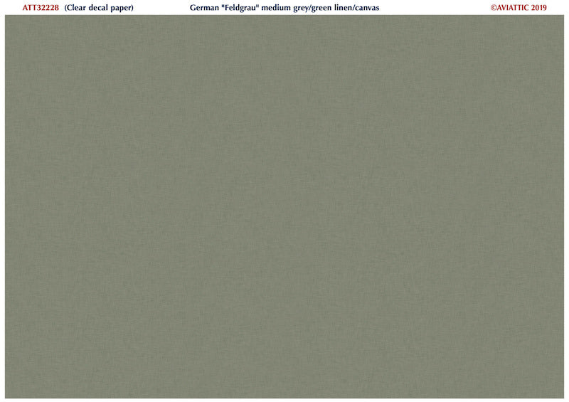 Aviattic ATT32228 1:32 Feldgrau 'medium' grey green linen/canvas effect