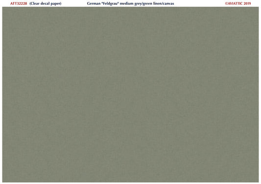 Aviattic ATT32228 1:32 Feldgrau 'medium' grey green linen/canvas effect