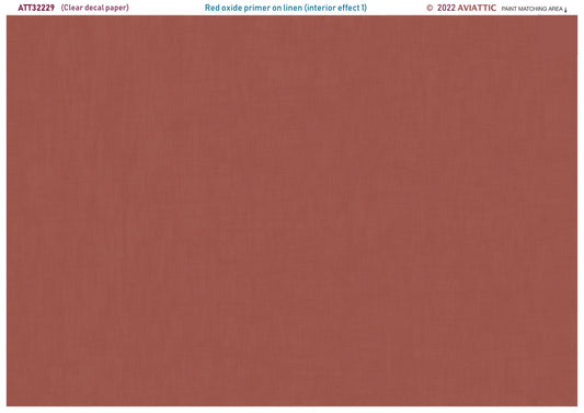 Aviattic ATT32229 1:32 Red Oxide Primer on Linen Decals