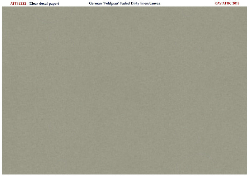 Aviattic ATT32232 1:32 German 'Feldgrau' dirty, faded linen/canvas